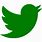 Green Twitter Icon PNG