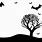 Halloween Background Black and White