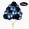 Happy Birthday Blue Black Balloons