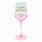 Happy Birthday Pink Wine Glass