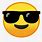 Happy Emoji with Sunglasses
