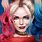 Harley Quinn Face Art
