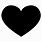 Heart Emoji in Black
