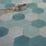 Hex Star Aqua Floor Tiles
