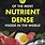 High Nutrient Density Foods