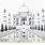 Historical Monuments of India Drawing