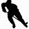Hockey Player Stencil