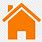 Home Icon Orange