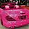 Hot Pink Glitter Car