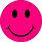 Hot Pink Smiley-Face