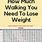 How Much Walking to Lose Weight Chart