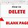 How to Delete Last Blank Page in Word