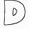 How to Draw a Bubble Letter D
