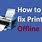 How to Fix Printer Device Fault