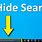 How to Hide Search Bar