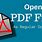 How to Open a PDF File