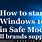 How to Start in Safe Mode