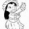 Hula Stitch Coloring Pages
