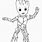 I AM Groot Coloring Page