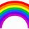 Image of a Rainbow Clip Art