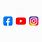 Insta Facebook Twitter YouTube Logo