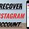 Instagram Account Recovery