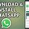 Install Whatsapp On Mobile