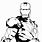 Iron Man PNG Black and White
