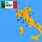 Italy Football Map