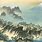 Japanese Mountain Painting