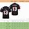 Jersey Number Size Chart