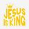 Jesus King Sticker