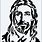 Jesus Praying Stencil
