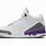 Jordan 3 Retro Purple White