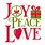 Joy Peace Love SVG