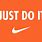 Just Do It Nike Logo Orange