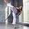 Karate Woman Kicking