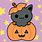 Kawaii Halloween Pumpkin Kitty