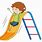 Kids On Slide Clip Art