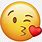 Kiss Emoji Face iPhone