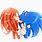 Knuckles and Tails Kissing
