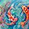 Koi Fish Canvas Art