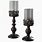 Large Black Candle Holders