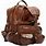 Large Men's Leather Compartment Backpack