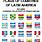 Latin American Flags and Names