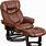 Leather Swivel Lounge Chair