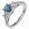 Light Blue Sapphire Engagement Rings