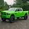 Lime Green Dodge Truck
