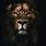 Lion Dark Background