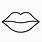 Lips Outline Template
